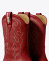 Cowboy Boots on Shoe Box Mockup