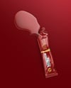 Opened Glossy Stick Sachet with Liquid Mockup