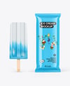 Glossy Flow Pack W/ Ice Cream Mockup