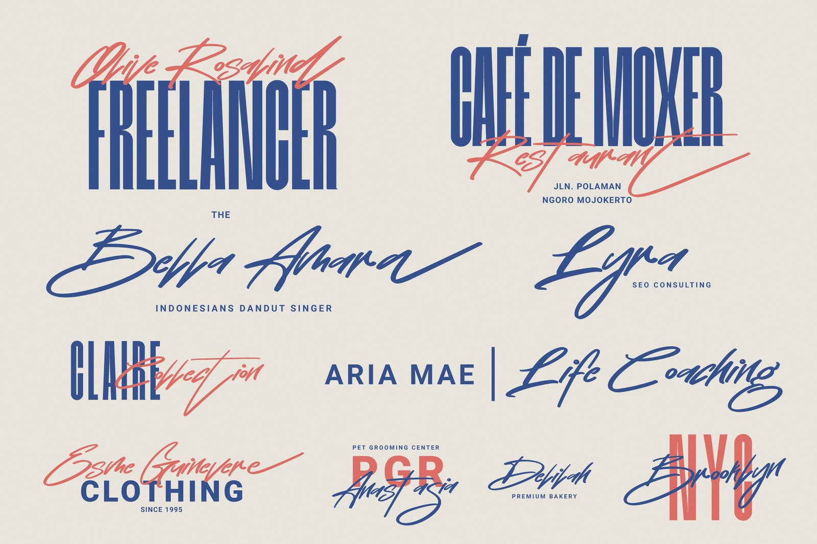 Lauragene | Freestyle Handwritten Script Font