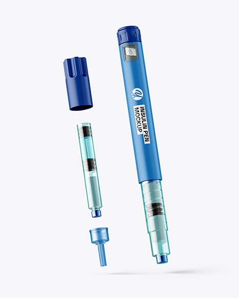 Matte Insulin Pen Mockup