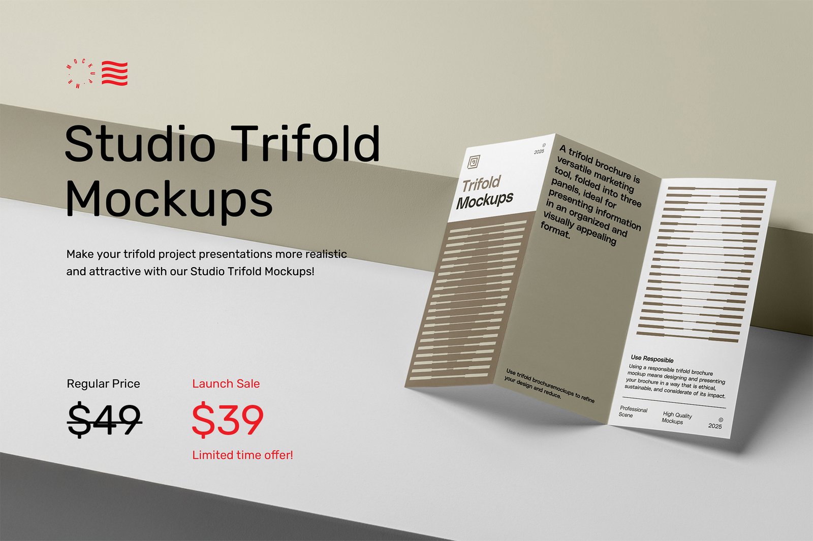 Studio Trifold Mockups