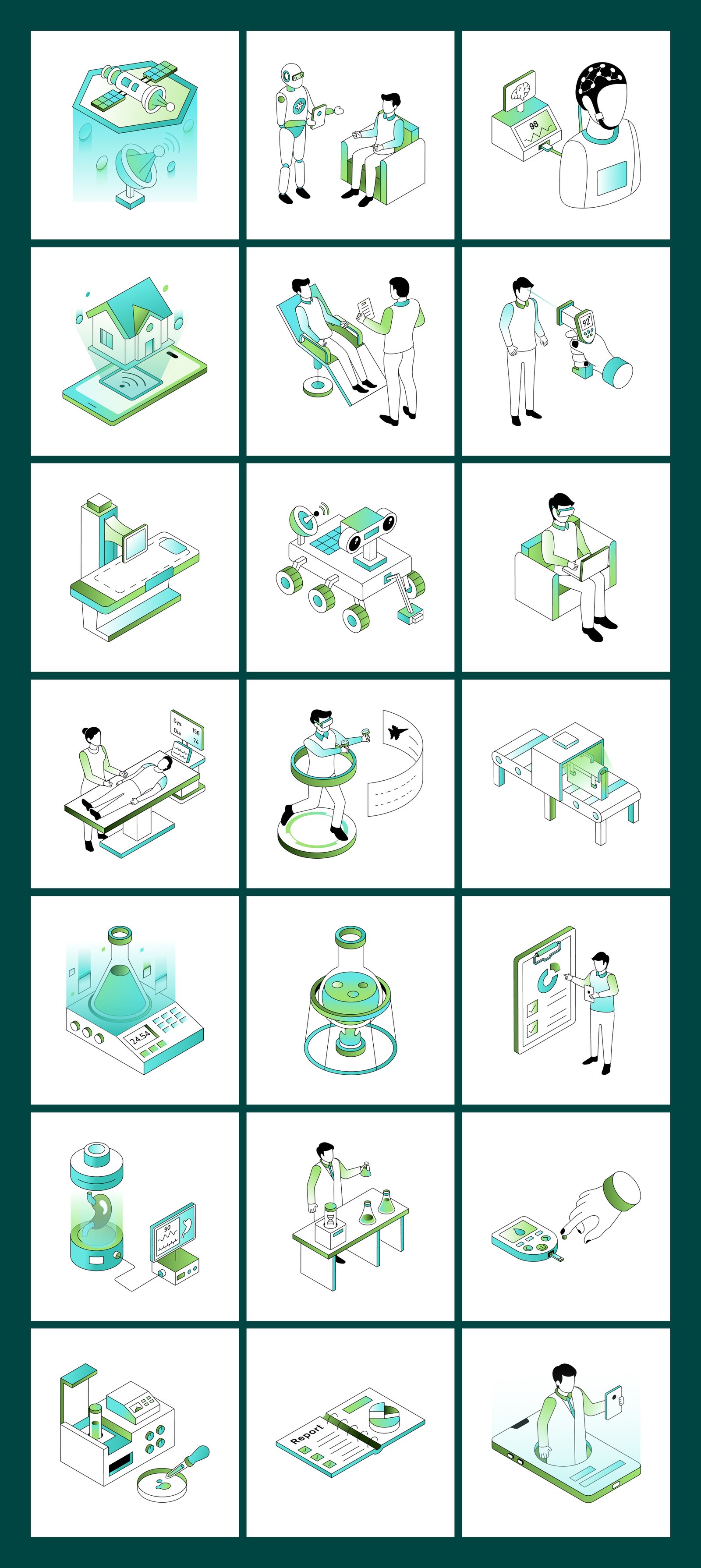 Future Tech and Innovation Isometric Illustrations
