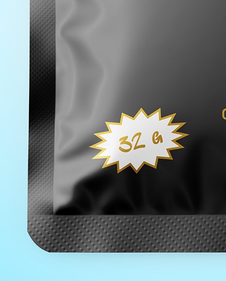 Glossy Sachet Mockup