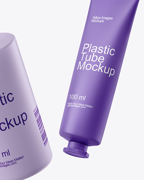 Bottle with Tube Mockup