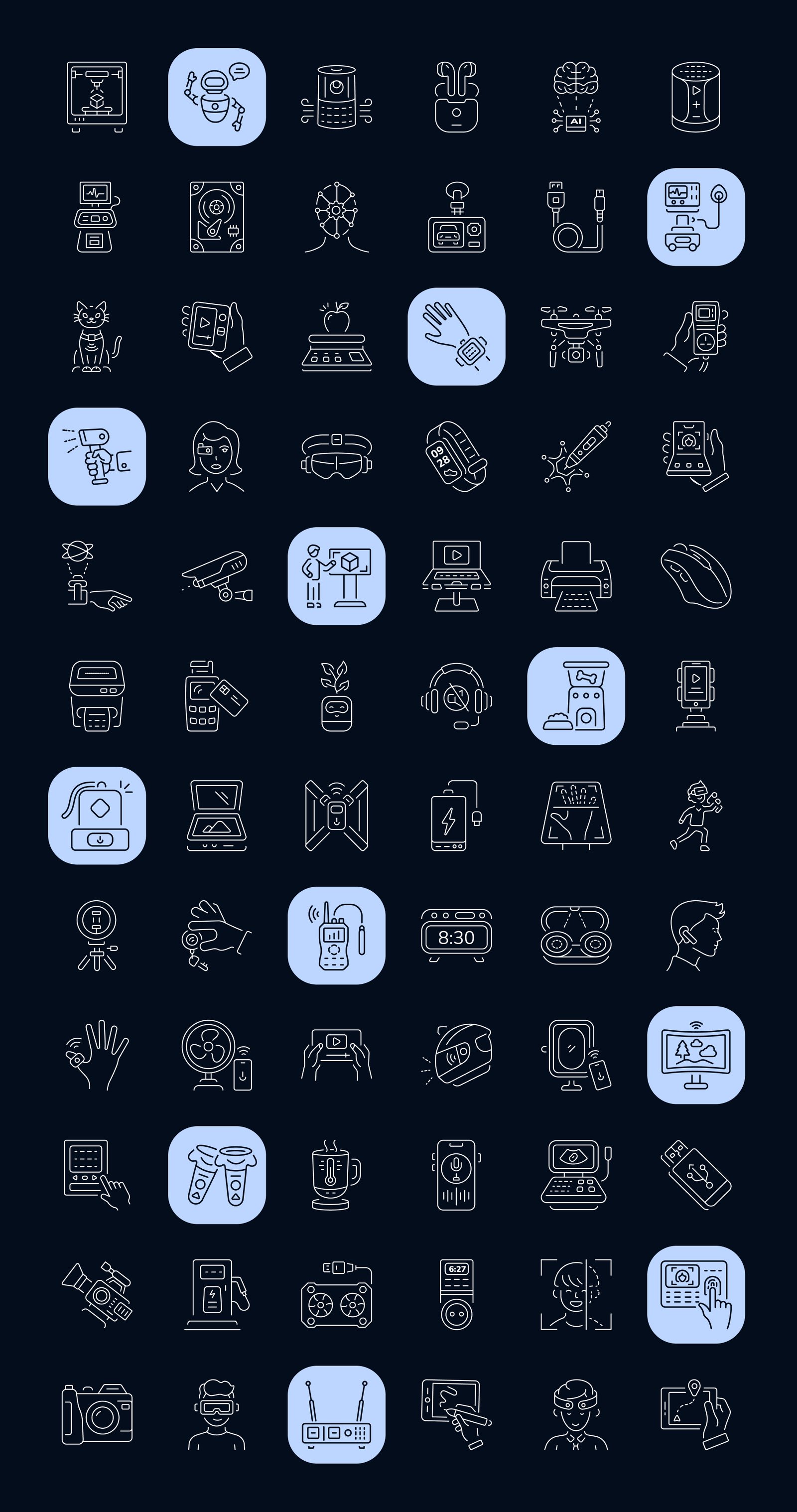 Tech Gadget Icon Set