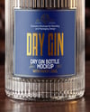 Dry Gin Bottle Mockup