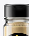Clear Glass Jar with Onion Powder Mockup