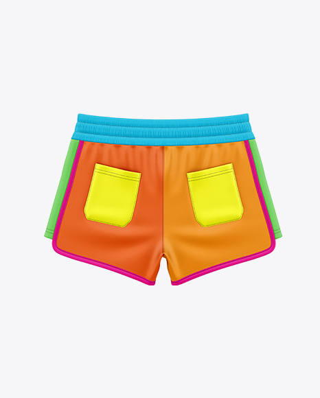 Running Shorts Mockup - Back View