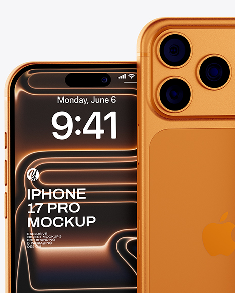 Three iPhone 17 Pro Mockup