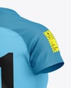 Women's Jersey Mockup - Back Half Side View