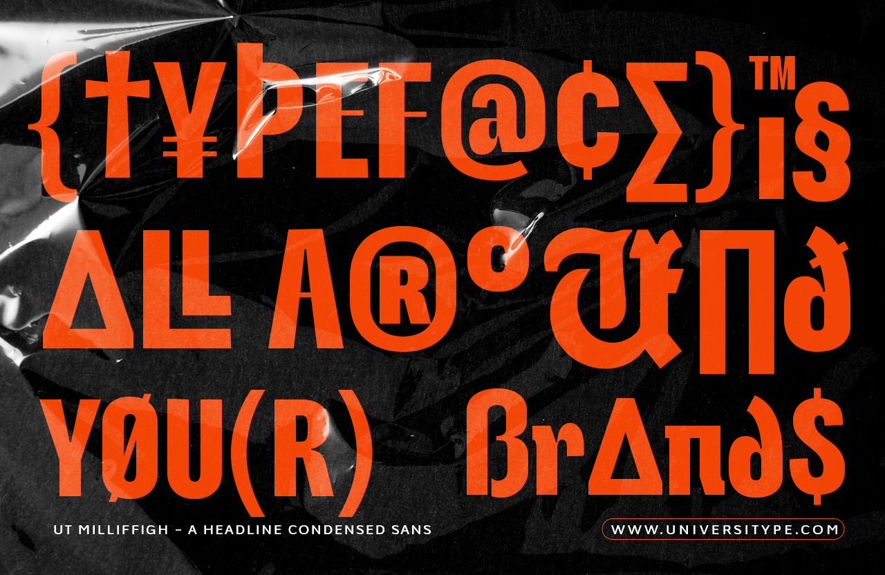 UT Milliffigh - A headline Condensaed Font