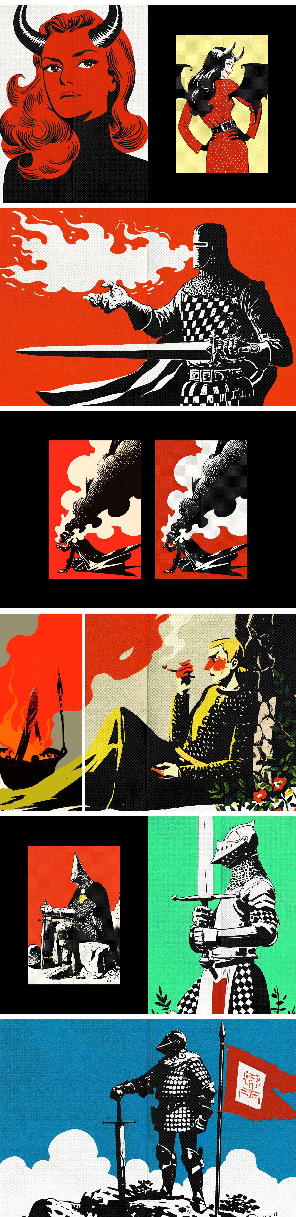 Retro Printed Design Effect