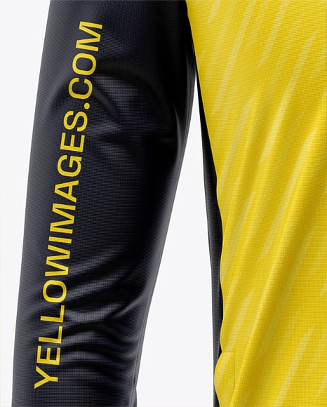 Full-Zip Long Sleeve Jersey Mockup