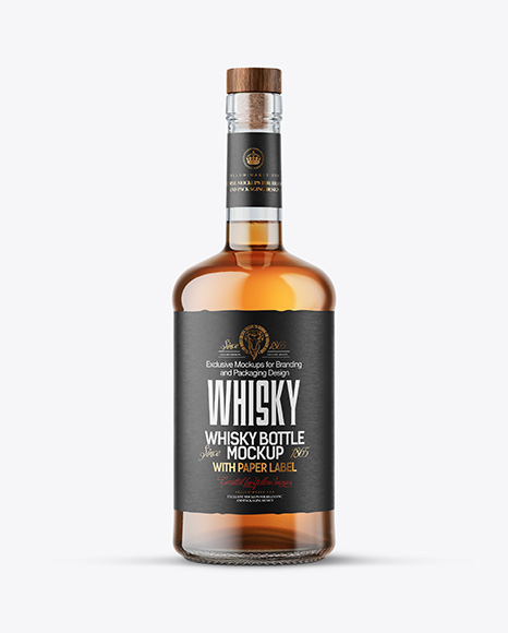 Whiskey Bottle Mockup