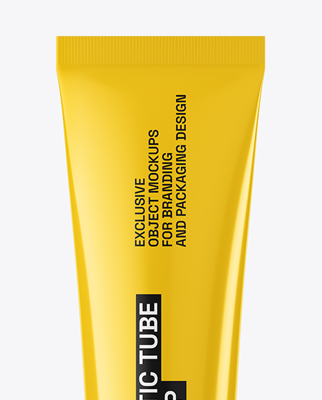 Glossy Cosmetic Tube Mockup