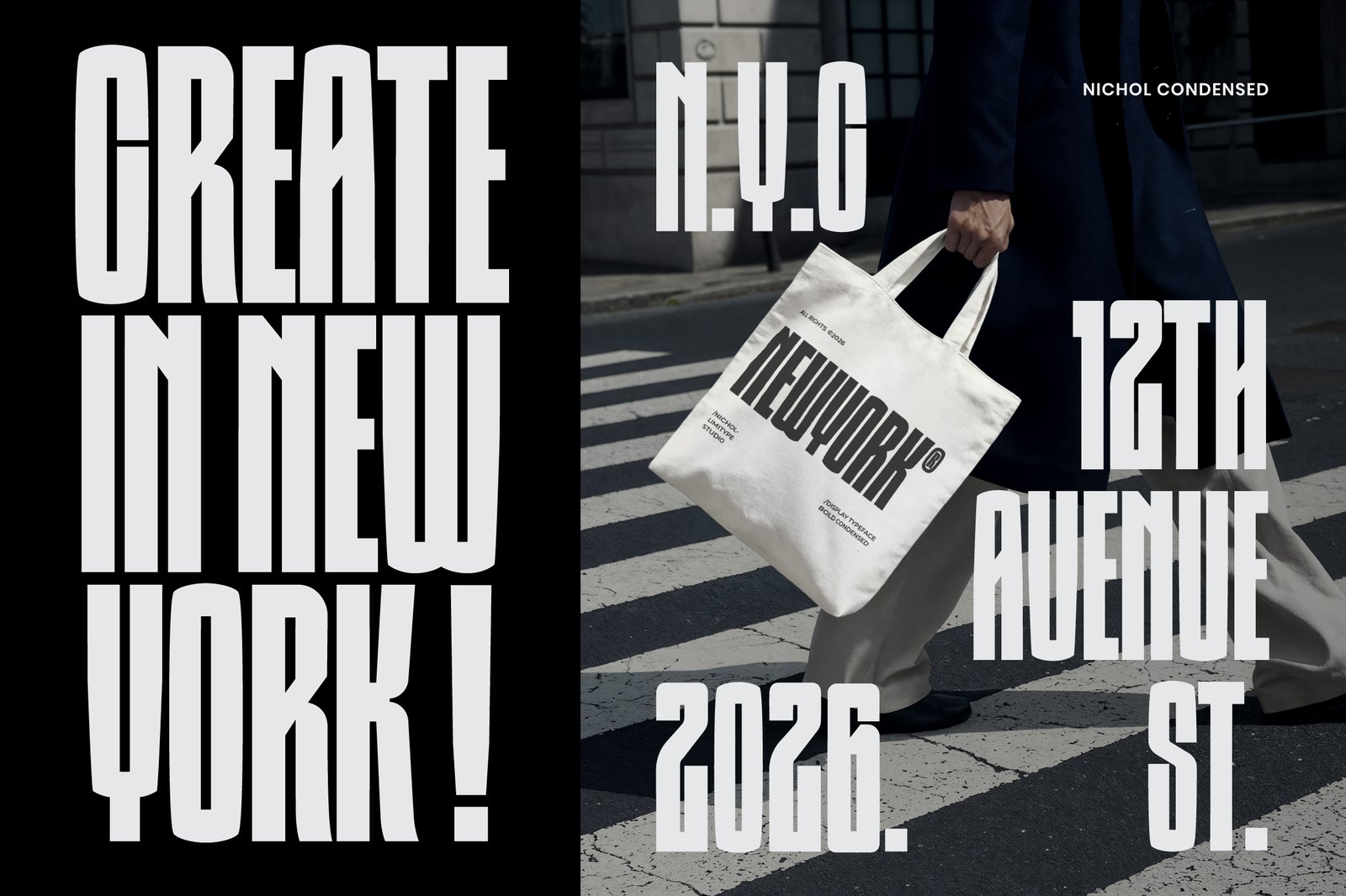 Nichol - Condensed Font
