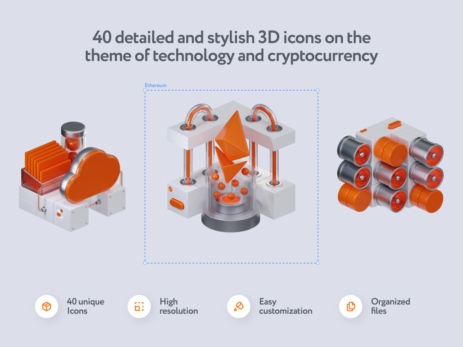 Quory Technology 3D Icons