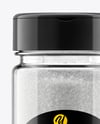 Plastic Jar with Fine Sea Salt Mockup