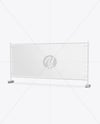 Press Wall Banner Mockup – Half Side View