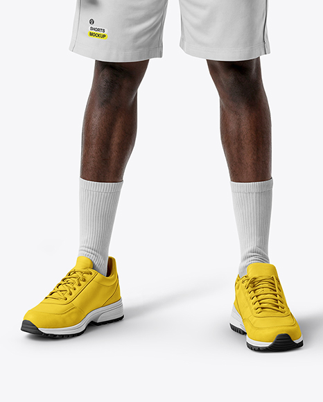 Afro-American Man Wearing Full Tennis Kit Mockup