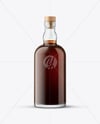 Black Rum Bottle Mockup