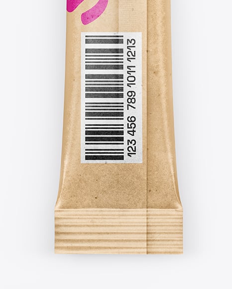 Kraft Stick Sachet Mockup