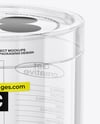 Clear Plastic Tube with Cookies Mockup