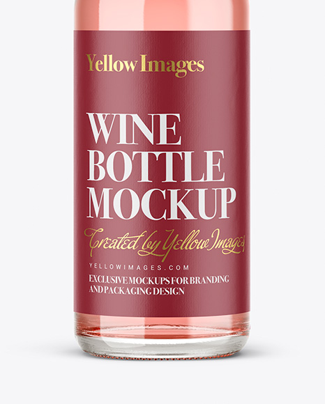 250ml Wine Bottle Mockup