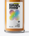 Glass Jar with Pumpkin Pie Spice Mockup