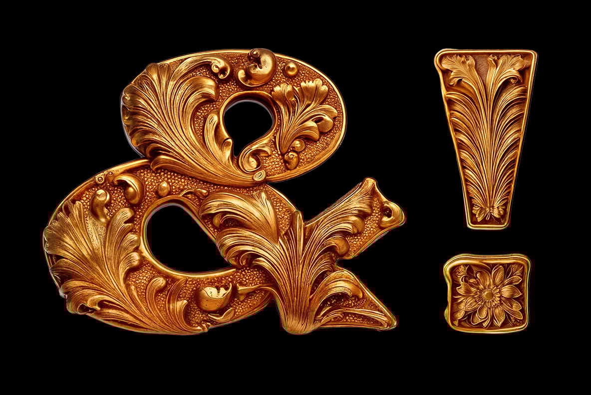 Gold Baroque Font