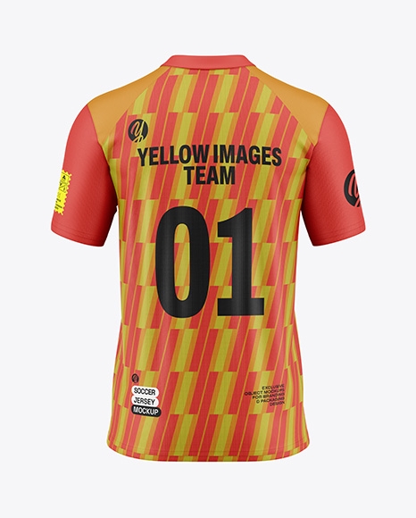 Soccer Jersey Mockup - Back View