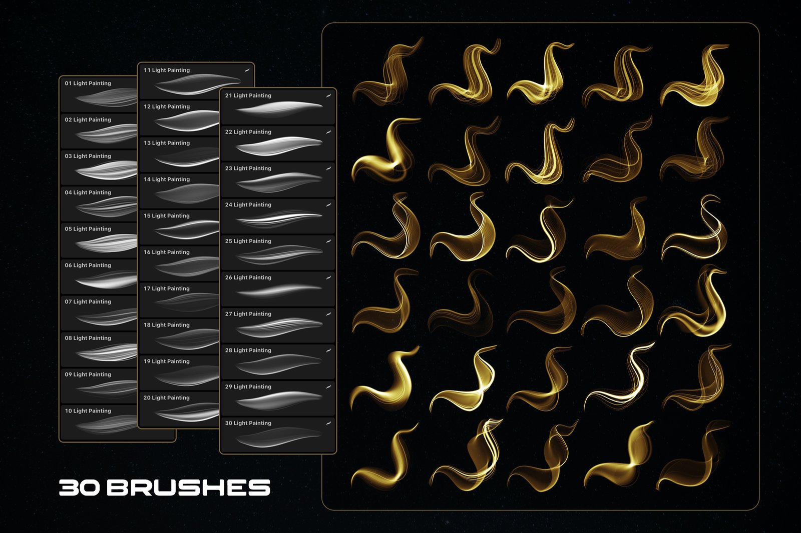 Light Painting Procreate Brushes