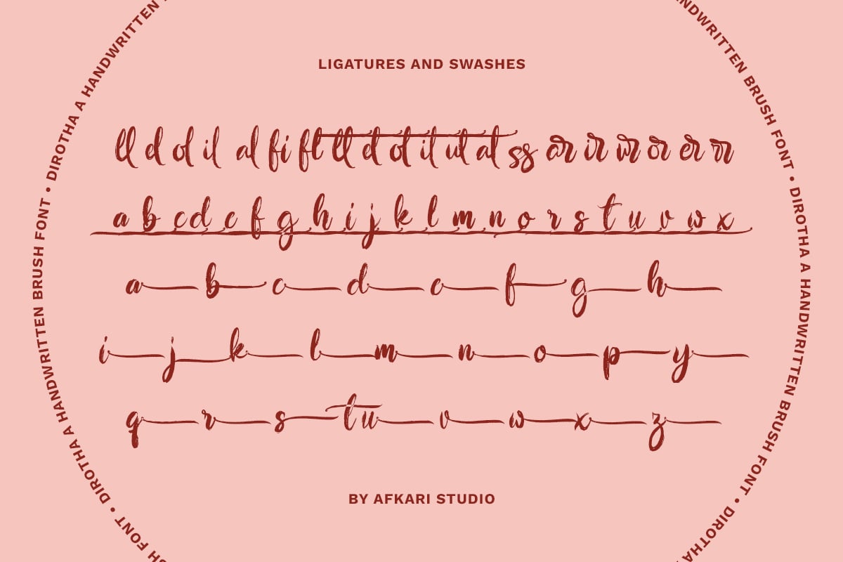Dirotha - Handwritten Brush Font