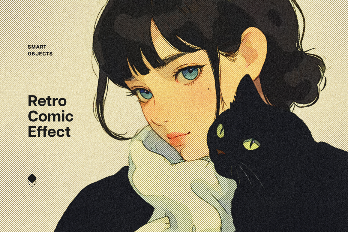 Vintage Comic Print Effect