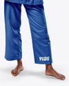 Black Woman Wearing a Jiu Jitsu Gi Uniform Mockup