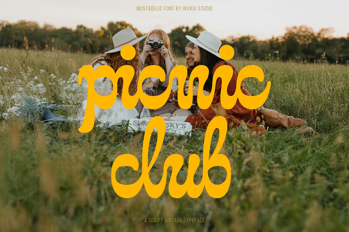 Mustadelic – Script Vintage Font