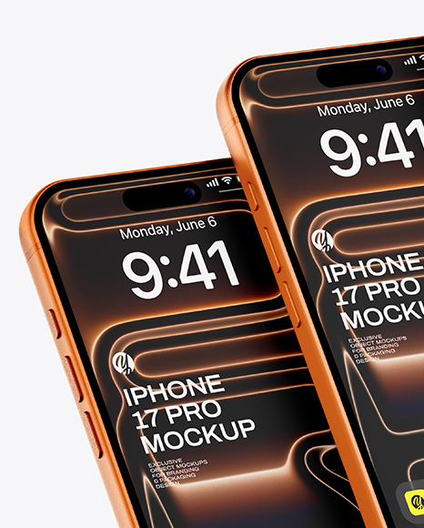 Three iPhone 17 Pro Mockup