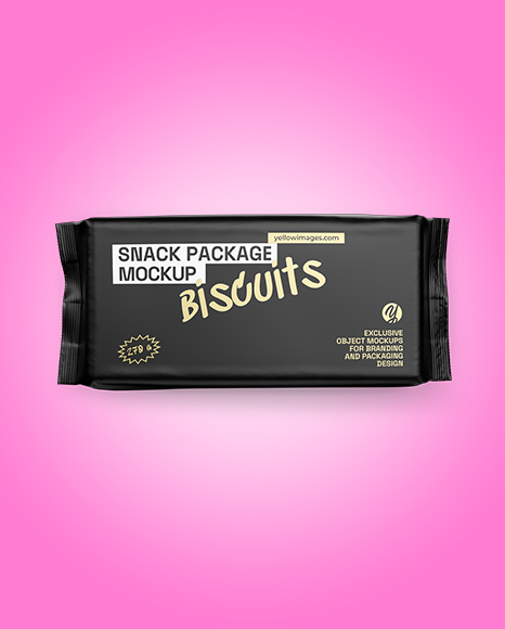 Matte Snack Pack Mockup - Top View