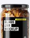 Glass Jar with Canned Stewed Meat Mockup