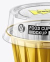 Aluminium Foil Cup with Clear Plastic Cup Mockup