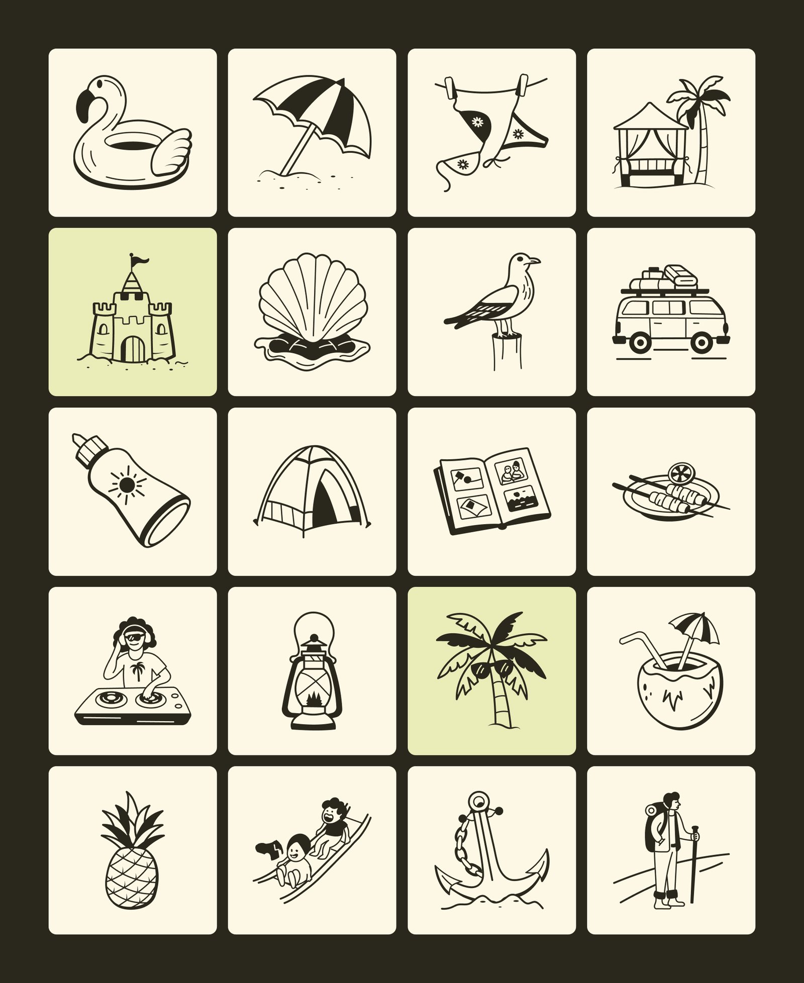Summer and Vacation Doodles
