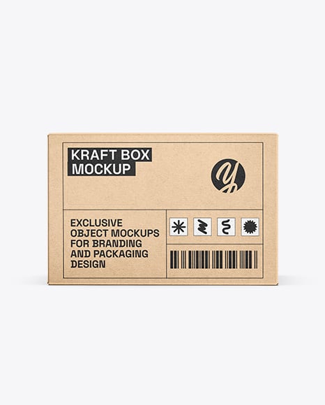 Kraft Box Mockup - Front View - Tea+Box+Mockup+Front+View