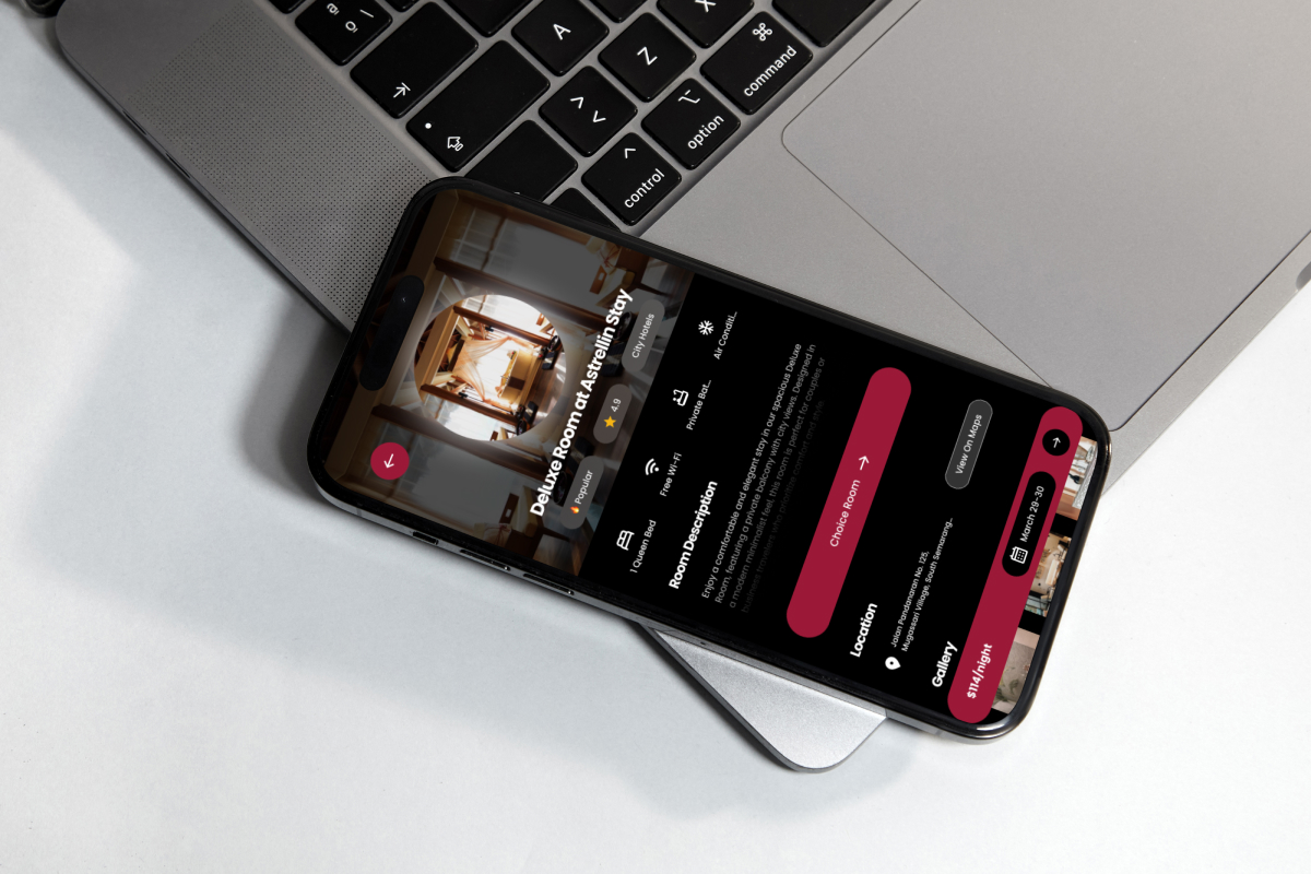 Caventra – Hotel Booking App Design Template