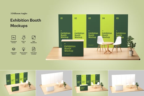 Exhibition Booth Mockups - Creative Store