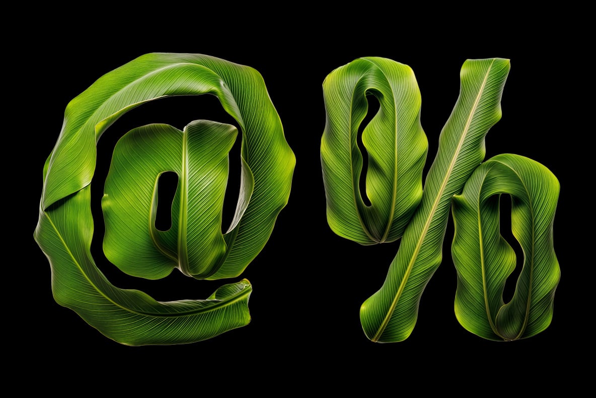 Tropical Leaves Font