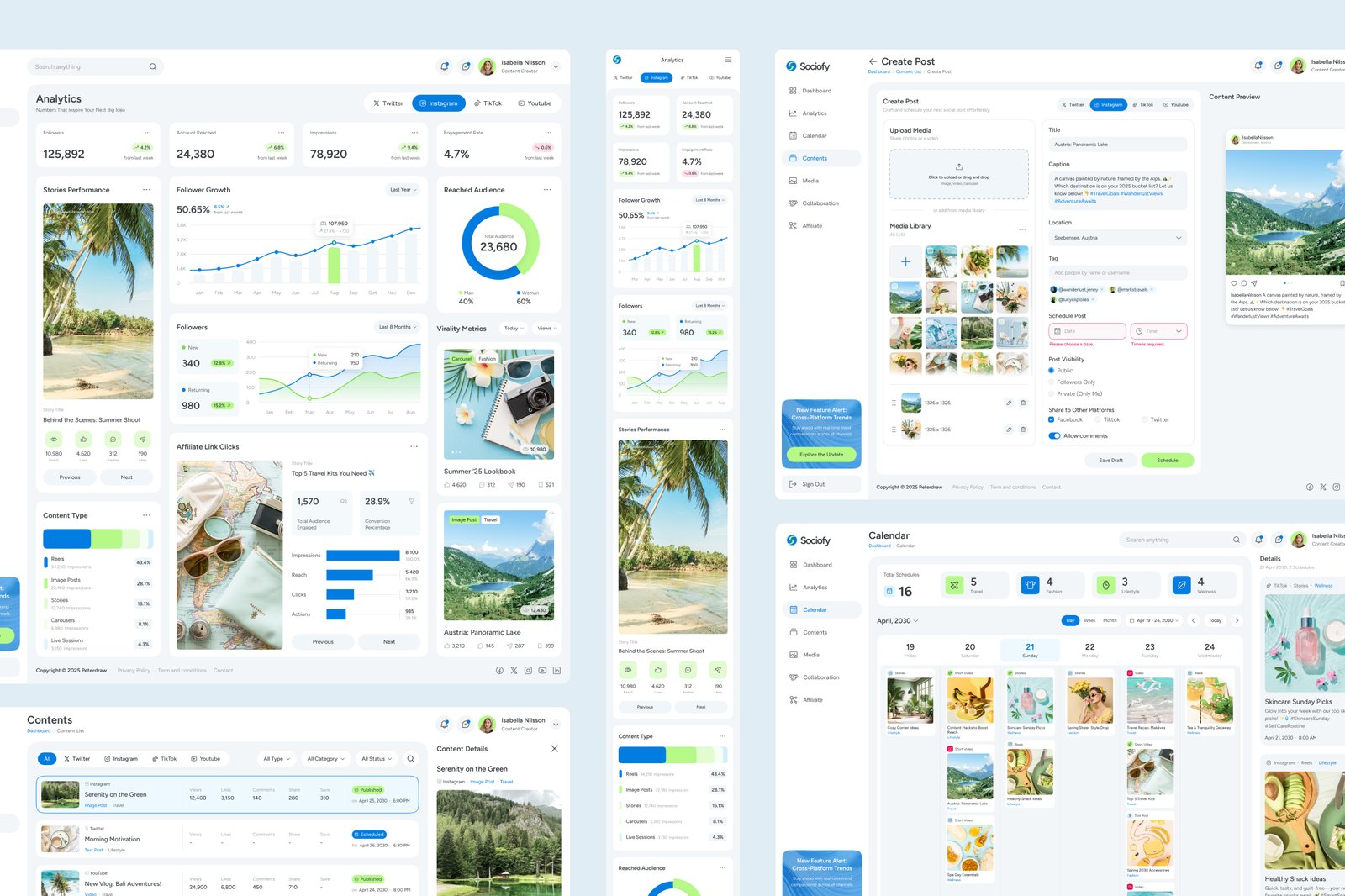 Sociofy - Social Media Analytics Dashboard