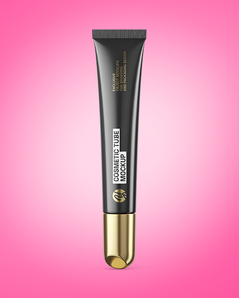 Glossy Cosmetic Tube Mockup