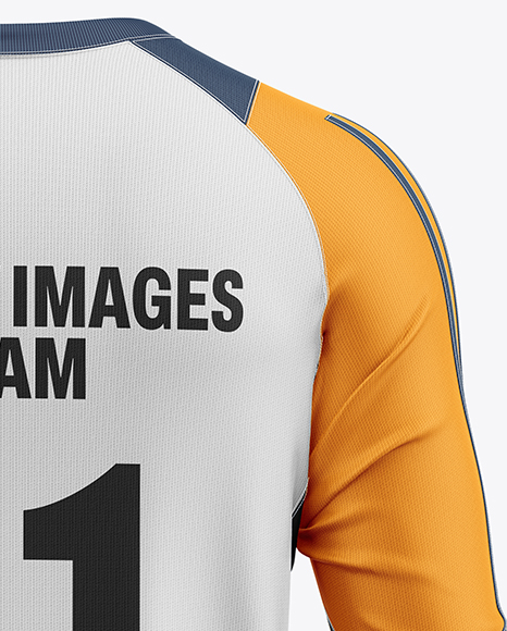 Training Long Sleeve Jersey Mockup -Back View