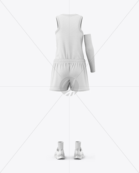 Women's Basketball Kit Mockup - Back View